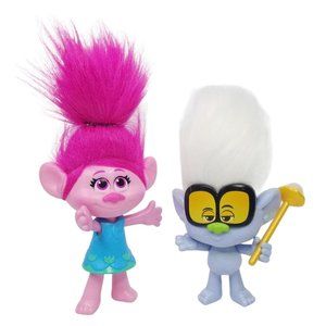 Hasbro Trolls Poppy Tiny Diamond World Tour Doll Figures Movable Arms Dreamworks